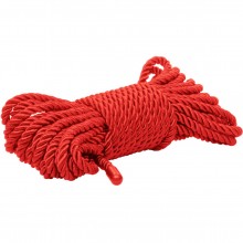 Веревка для связывания «Scandal BDSM Rope», цвет красный, California Exotic Novelties, бренд CalExotics, из материала полиэстер, 10 м.