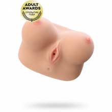 Мастурбатор реалистичный с грудью «Juliana Breast», цвет телесный, Kokos M01-002-01, из материала TPR, длина 20 см., со скидкой