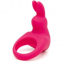 Эрекционное кольцо с клиторальной стимуляцией «Cock Ring» с вибрацией, розовое, Happy Rabbit 84680, диаметр 3.17 см., со скидкой