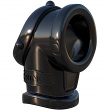 Эрекционное кольцо «Cock Pipe With Ball-Stretcher» с кольцом для мошонки, цвет черный, Pipedream 5347140000, из материала TPE, диаметр 3.3 см., со скидкой
