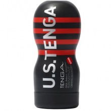 Мастурбатор «Tenga Original Vacuum Cup Strong Ultra size», Tenga TOC-201USH, цвет черный, длина 18 см., со скидкой
