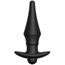 Перезаряжаемая анальная пробка «№08 Cone-shaped butt plug», цвет черный, Erozon ER01508-08, из материала силикон, длина 13.5 см., со скидкой