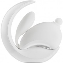 Многофункциональный стимулятор «Obonny Clitoral & G-Spot Dual Stimulation», цвет белый, Osuga Obonnywhite, из материала силикон, длина 10.2 см., со скидкой