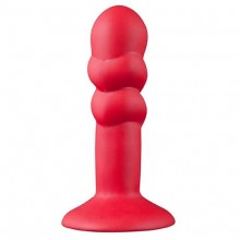 Красная анальная пробка «Shove Up 5inch Silicone Butt Plug», NMC 111709, цвет красный, длина 12.7 см., со скидкой