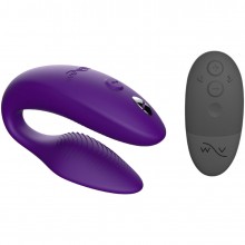 Вибратор для пар «Sync 2», цвет фиолетовый, We-Vibe SNSY2SG4, из материала силикон, длина 7.8 см., со скидкой