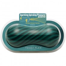 Мастурбатор «Tenga Flex Fizzy Green», цвет зеленый, FLX-004, из материала TPE, длина 20 см., со скидкой