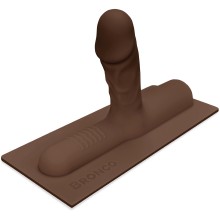 Насадка реалистичная шоколадного цвета для премиум секс-машины «Bronco Cowgirl», CG-005-CHOC, из материала силикон, длина 24 см., со скидкой