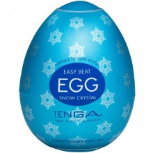 Мастурбатор-яйцо «Egg Show Crystal», цвет белый, Tenga EGG-C01, из материала TPE, длина 7 см., со скидкой