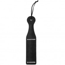 Пэддл со стразами «Diamond Studded Paddle», цвет черный, Shot Media OU575BLK, из материала экокожа, длина 30.2 см.