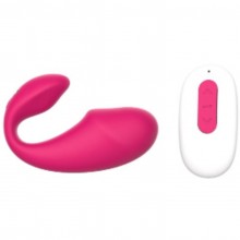 Парная игрушка с вибрацией, цвет розовый, материал силикон, 3468-02, бренд OEM, длина 17.7 см., со скидкой
