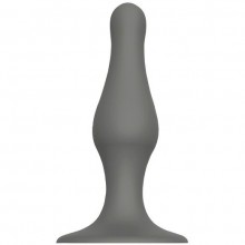 Удлиненный анальный стимулятор «Plug With Suction Cup», цвет серый, Dream Toys 21457, из материала силикон, длина 12.7 см.