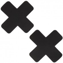 Пэстисы-кресты «Boundless 2 Nipple Pasties», цвет черный, California Exotic Novelties SE-2702-90-2, бренд CalExotics, длина 7.5 см., со скидкой