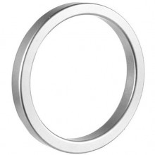 Алюминиевое кольцо на половой член, цвет серебристый, TNK-0026S, бренд OEM, диаметр 5 см., со скидкой