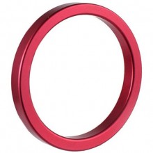Красное эрекционное кольцо из алюминия, TNK-0025L, бренд OEM, диаметр 6 см., со скидкой
