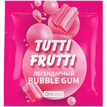 Интимный гель «Tutti-Frutti Bubble Gum», 4г, lb-30021t, бренд Биоритм, из материала водная основа, со скидкой