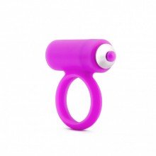 Эрекционное кольцо фиолетового цвета с вибрацией, Pink Vibe PV-10002, цвет розовый, со скидкой