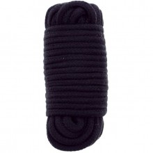 Черная веревка для связывания «BondX Love Rope», 10 м., Dream Toys 20862, 10 м., со скидкой