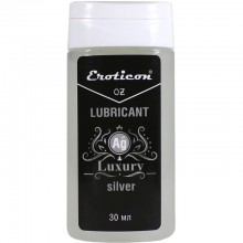 Защитная гель-смазка «Luxury Ag» с серебром, 30 мл, Eroticon 34049, из материала водная основа, цвет прозрачный, со скидкой