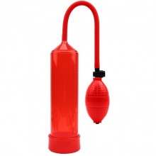 Вакуумная помпа для мужчин «Max Version», цвет красный, Chisa Novelties CN-702365765, из материала пластик АБС, длина 23.5 см., со скидкой