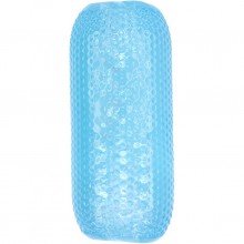 Текстурированный мастурбатор «Chisa», с мягкими бороздками внутри, цвет голубой, Chisa CN-370838279, из материала TPE, длина 12.5 см., со скидкой
