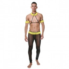 Эротический мужской костюм «Танцор», цвет черный, размер S/M, La Blinque LBLNQ-15369-SM, из материала полиэстер