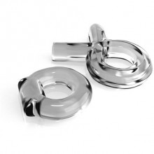 Два эрекционных кольца «Classix Couples Cock Ring Set», цвет прозрачный, PipeDream 5452010000, из материала TPE, со скидкой