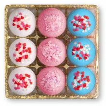 Набор бурлящих шаров для ванн Candy bath bar «Love & Candy», 9 шт по 40 г,, бренд Лаборатория Катрин, цвет мульти