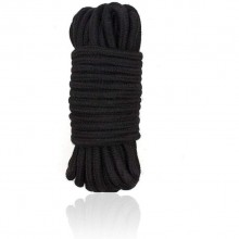 Мягкая хлопковая веревка для бондажа, цвет черный, длина 2000 см, OEM No Name TFB-0085B, 20 м., со скидкой