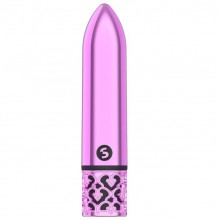 Вибропуля перезаряжаемая «Glamour», цвет розовый, Shots Media ROY005PNK, из материала пластик АБС, длина 10 см., со скидкой