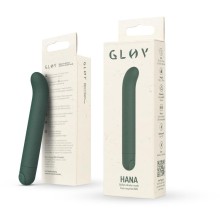 Вибромассажер из эко-пластика для G-точки «Hana», цвет зеленый, Glov GLOV003, из материала пластик АБС, длина 13 см., со скидкой