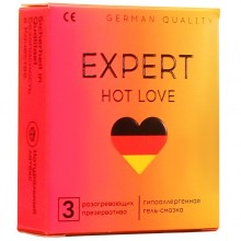 Презервативы Еxpert «HOT LOVE» с разогревающим эффектом, 3 штуки, 201-0687, бренд Expert, из материала латекс