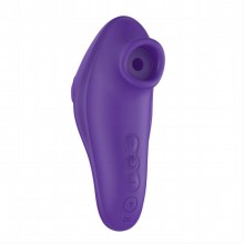 Вакуумный стимулятор клитора «Clitoral Sucking Vibrator», цвет фиолетовый, Tracys Dog AVB039PU, из материала силикон, длина 12 см., со скидкой