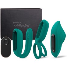 Набор из трех предметов для пары «Vibrating Sex Toy Kits Versatile for Couples», цвет зеленый, Tracys Dog,, бренд Tracy`s Dog, из материала силикон, со скидкой