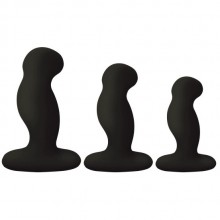 Набор из трех вибровтулок «G Play Trio», цвет черный, Nexus PGPT002, из материала силикон, длина 8 см., со скидкой