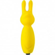 Мини-вибратор в форме кролика «Fluffy», цвет желтый, Eromantica 211208, длина 8.5 см., со скидкой