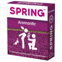 Ароматизированные презервативы «Aromantic», в упаковке 3 шт, Spring SP Aromantic 3, из материала латекс, длина 19.5 см., со скидкой
