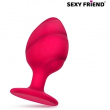 Анальный стимулятор «Love Play», материал силикон, цвет розовый, Sexy Friend SF-40199, длина 7 см., со скидкой
