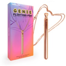 Вибромассажер «Genie Flirting Pen» l 106 мм d 9,5 мм, A-LOVING WR-0170-G, из материала металл, цвет золотой, длина 10.6 см., со скидкой