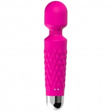 Вибромассажер «Massager» с большой головкой, цвет розовый, Silicone Toys USK-W07 POSTMAN, длина 19.8 см., со скидкой