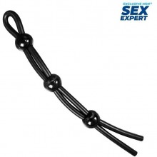 Лассо для члена из коллекции «Special Pleasure», Sex Expert SEM-55249, цвет черный