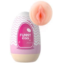 Мастурбатор-яйцо «Funny Egg» вагина, Eroticon 92373-3, длина 9 см., со скидкой
