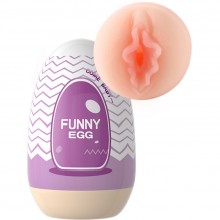 Мастурбатор-яйцо «Funny Egg» вагина, Eroticon 92373-4, длина 9 см., со скидкой