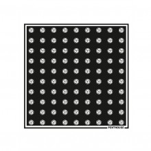 Сувенирный платок «Трискель», шармус,, из материала ткань, цвет черный, длина 60 см.