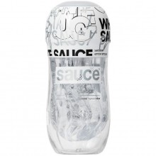 Мастурбатор для нежной стимуляции «White», цвет прозрачный, Sauce 150621, длина 16 см., со скидкой