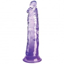 Фаллоимитатор «King Cock Clear 8», цвет фиолетовый, PipeDream 5471400000, длина 21.8 см., со скидкой