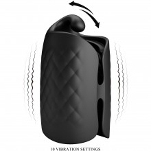 Мастурбатор с вибростимуляцией головки «Black Glans Trainer», Baile Pretty Love BM-00900T83Z, цвет черный, длина 9.5 см.