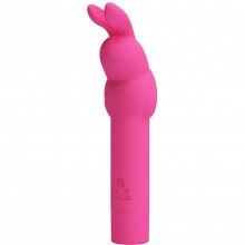 Вибростимулятор в форме кролика «Gerardo», цвет малиновый, BI-300008-1, бренд Baile, из материала силикон, коллекция Pretty Love, длина 13.6 см.