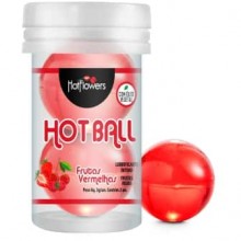 Интимный гель «Aromatic Hot Ball» с ароматом и вкусом красных ягод, 2 шт х 3 г, HotFlowers HC586, бренд Hot Flowers, со скидкой