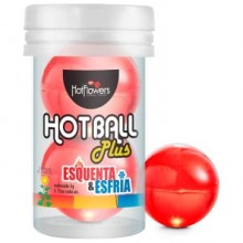 Интимный гель «Hot Ball Plus» с охлаждающе-разогревающим эффектом, 2 шт х 3 г, HotFlowers HC589, бренд Hot Flowers, со скидкой