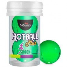 Интимный гель «HOT BALL PLUS» на силиконовой основе в виде двух шариков с покалывающим эффектом, Hot Flowers HC592, со скидкой